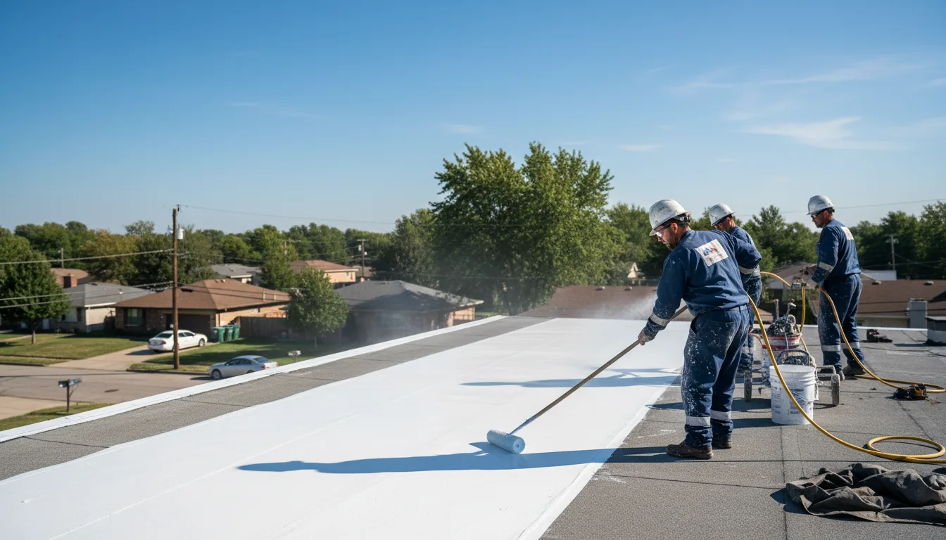 Commercial roof coating in Round Lake, NY near me